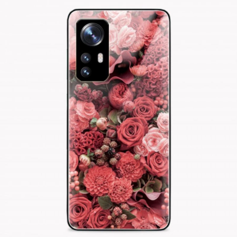 Cover Xiaomi 12 / 12X Vetro Temperato Rose Flowers