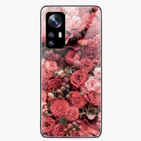 Cover Xiaomi 12 / 12X Vetro Temperato Rose Flowers
