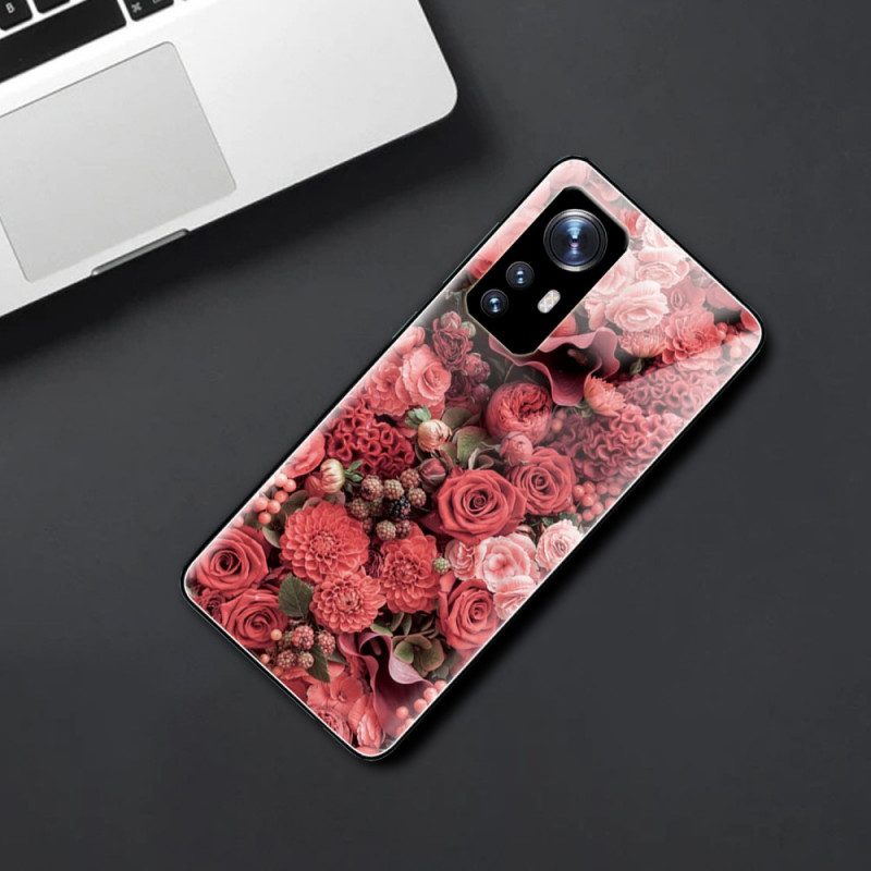 Cover Xiaomi 12 / 12X Vetro Temperato Rose Flowers