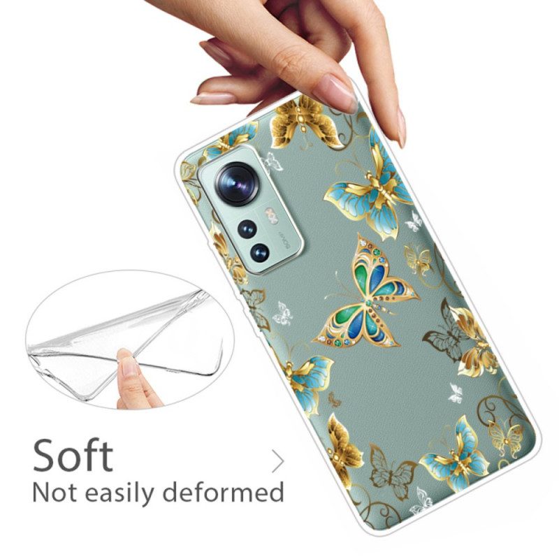 Cover Xiaomi 12 / 12X Volo Di Farfalle
