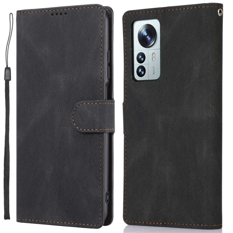 Custodia A Portafoglio Xiaomi 12 / 12X Classico Retrò