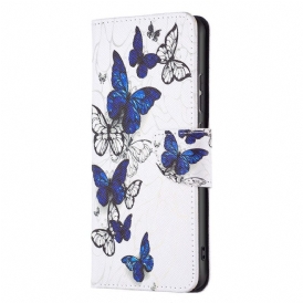 Custodia in pelle Xiaomi 12 / 12X Farfalle
