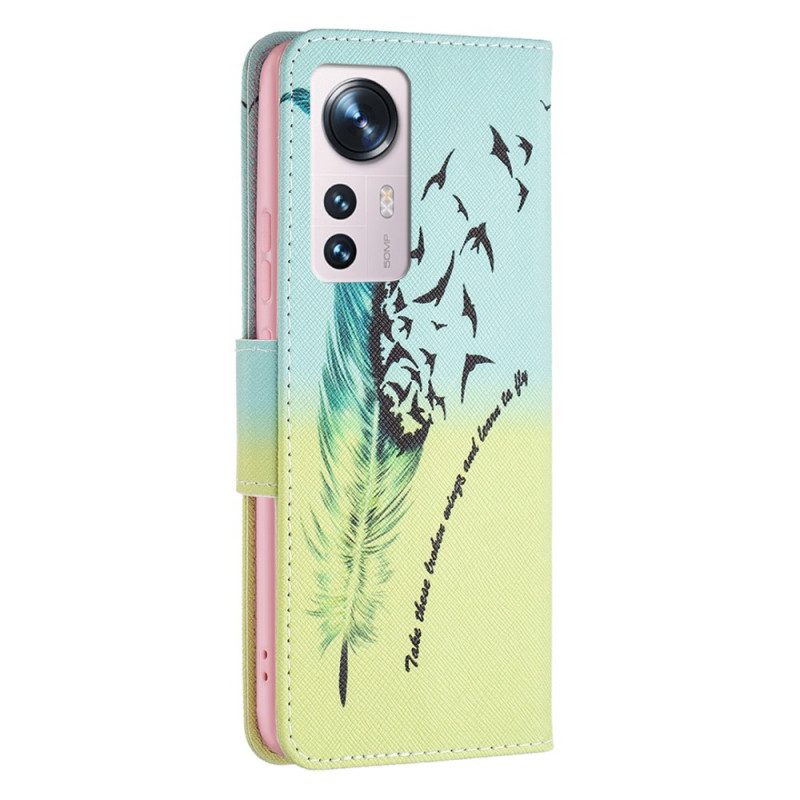 Custodia in pelle Xiaomi 12 / 12X Impara A Volare