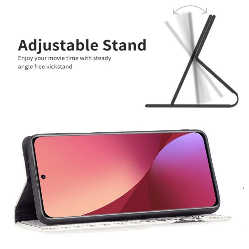 Folio Cover Xiaomi 12 / 12X Custodia in pelle Bei Capelli