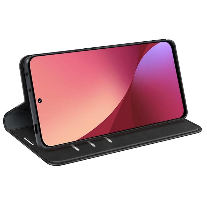 Folio Cover Xiaomi 12 / 12X Custodia in pelle Tocco Di Pelle