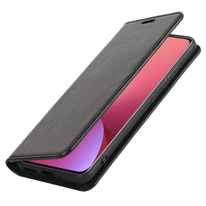 Folio Cover Xiaomi 12 / 12X Custodia in pelle Pelle Vera