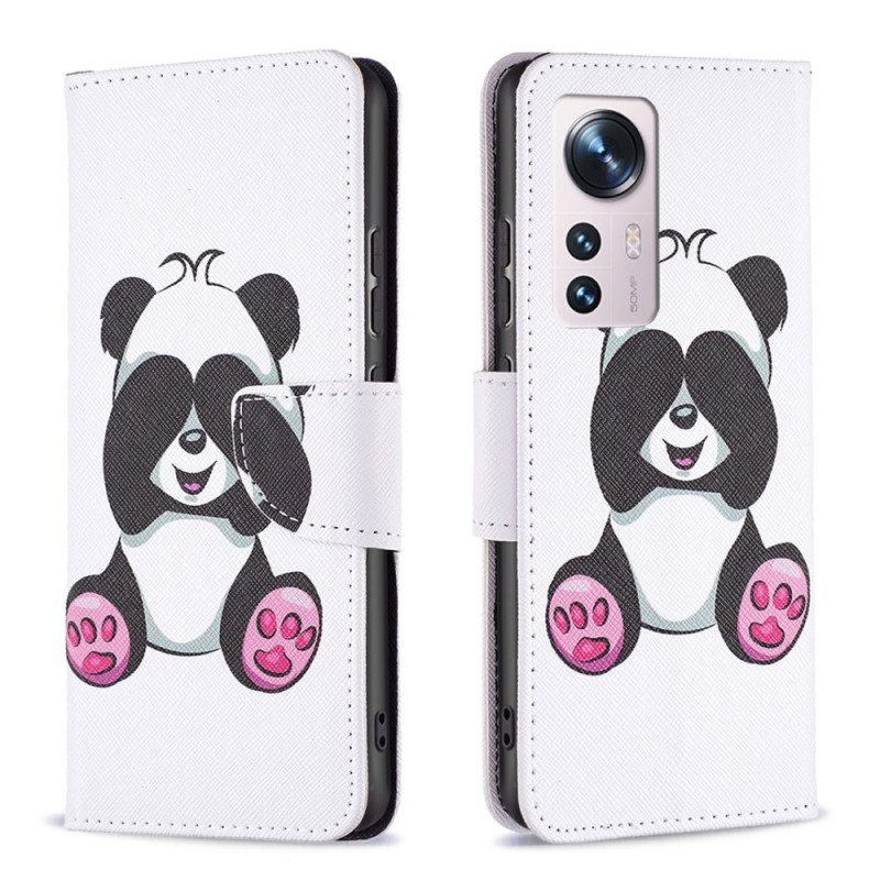 Folio Cover Xiaomi 12 / 12X Divertimento Panda