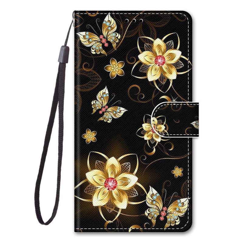 Folio Cover Xiaomi 12 / 12X Strappy Floreale