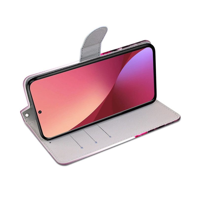 Folio Cover Xiaomi 12 / 12X Strappy Floreale