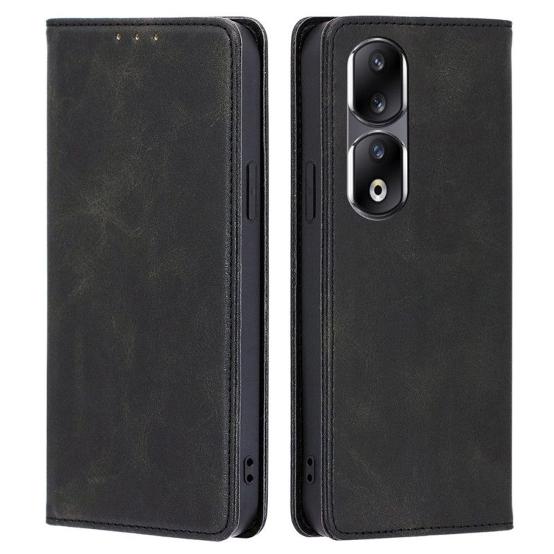 Folio Cover Honor 90 Pro Custodia in pelle Classico Effetto Pelle