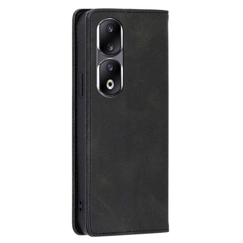 Folio Cover Honor 90 Pro Custodia in pelle Classico Effetto Pelle