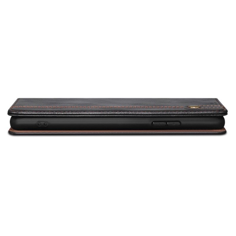 Folio Cover Honor 90 Pro Custodia in pelle Finta Pelle Cerata