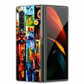 Cover Samsung Galaxy Z Fold 3 5G Pittura Del Caffè