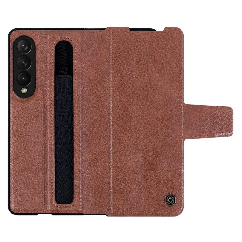 Custodia in pelle Samsung Galaxy Z Fold 3 5G Ecopelle Nillkin