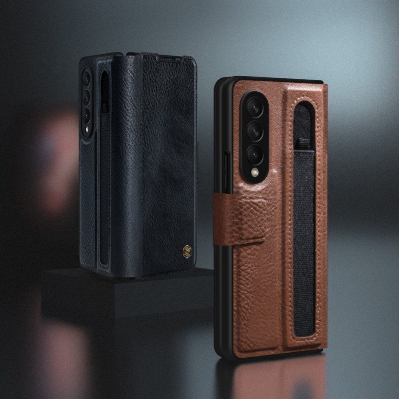 Custodia in pelle Samsung Galaxy Z Fold 3 5G Ecopelle Nillkin
