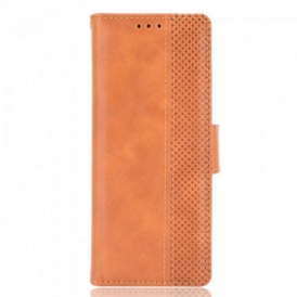 Custodia in pelle Samsung Galaxy Z Fold 3 5G Effetto Pelle Stilizzata