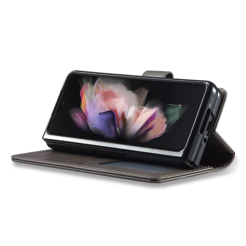 Custodia in pelle Samsung Galaxy Z Fold 3 5G Lc.imeeke Effetto Pelle