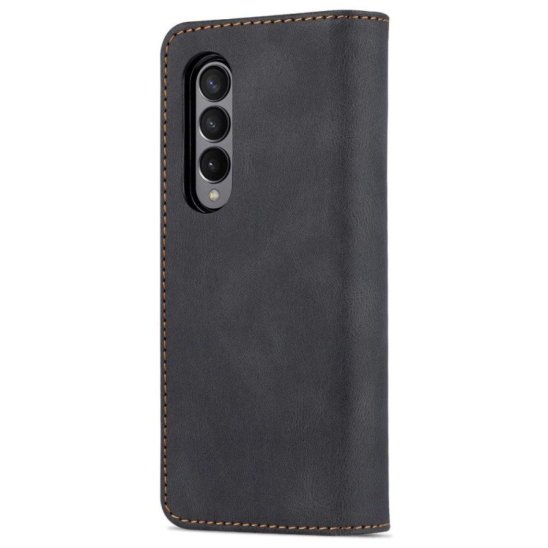 Custodia in pelle Samsung Galaxy Z Fold 3 5G Stile In Pelle Azns