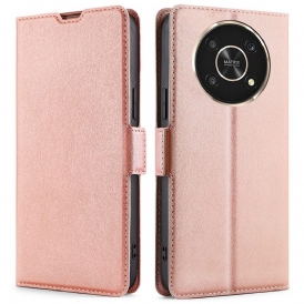 Custodia in pelle Honor Magic 4 Lite 5G Folio Cover Design A Doppia Patta