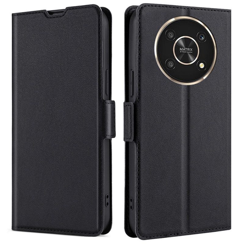 Custodia in pelle Honor Magic 4 Lite 5G Folio Cover Design A Doppia Patta