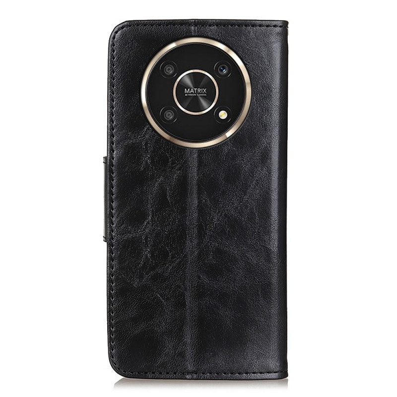 Custodia in pelle Honor Magic 4 Lite 5G Folio Cover Texture Flap Magnetico