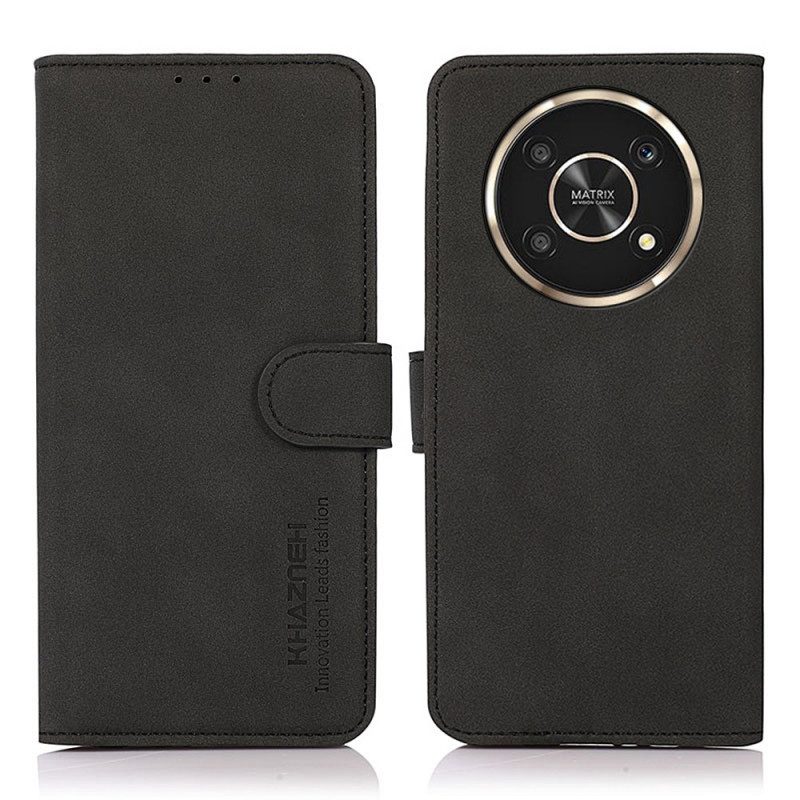 Custodia in pelle Honor Magic 4 Lite 5G Khazneh Moda Effetto Pelle