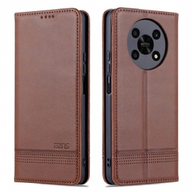 Folio Cover Honor Magic 4 Lite 5G Custodia in pelle Azns Ecopelle