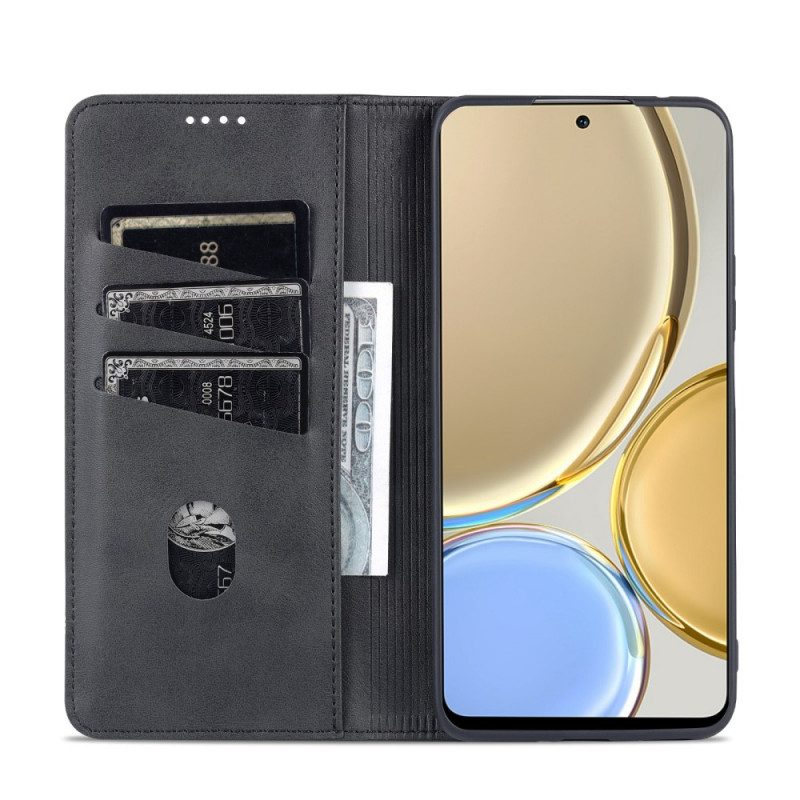 Folio Cover Honor Magic 4 Lite 5G Custodia in pelle Azns Ecopelle