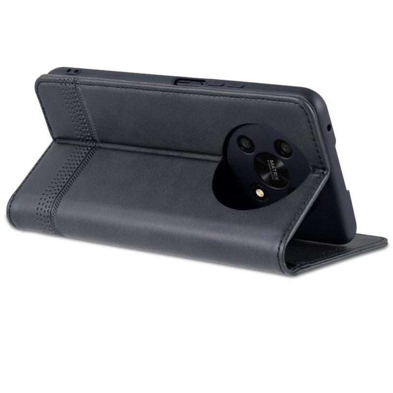 Folio Cover Honor Magic 4 Lite 5G Custodia in pelle Azns Ecopelle