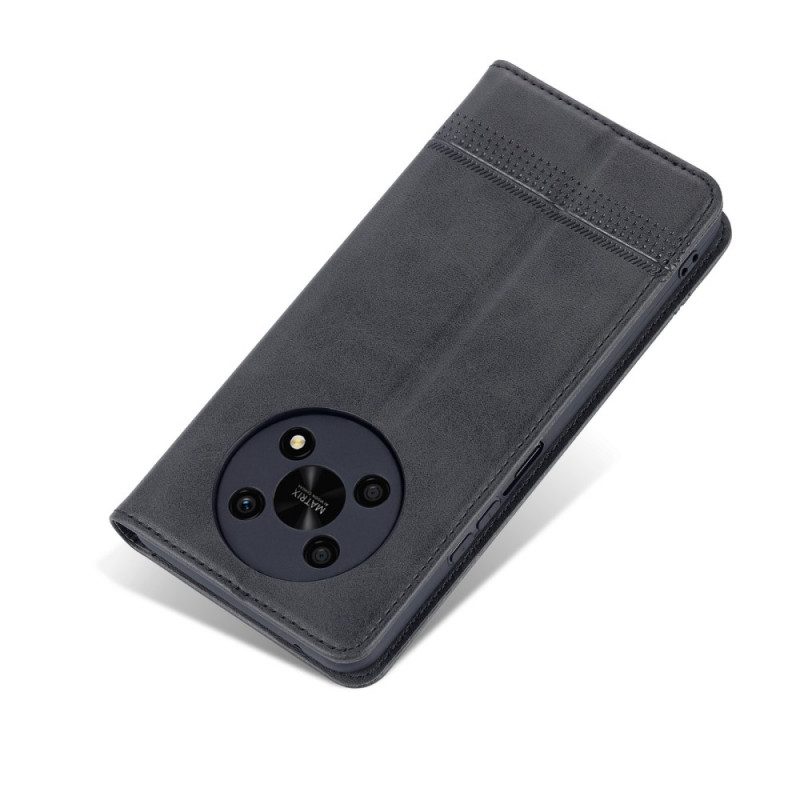 Folio Cover Honor Magic 4 Lite 5G Custodia in pelle Azns Ecopelle