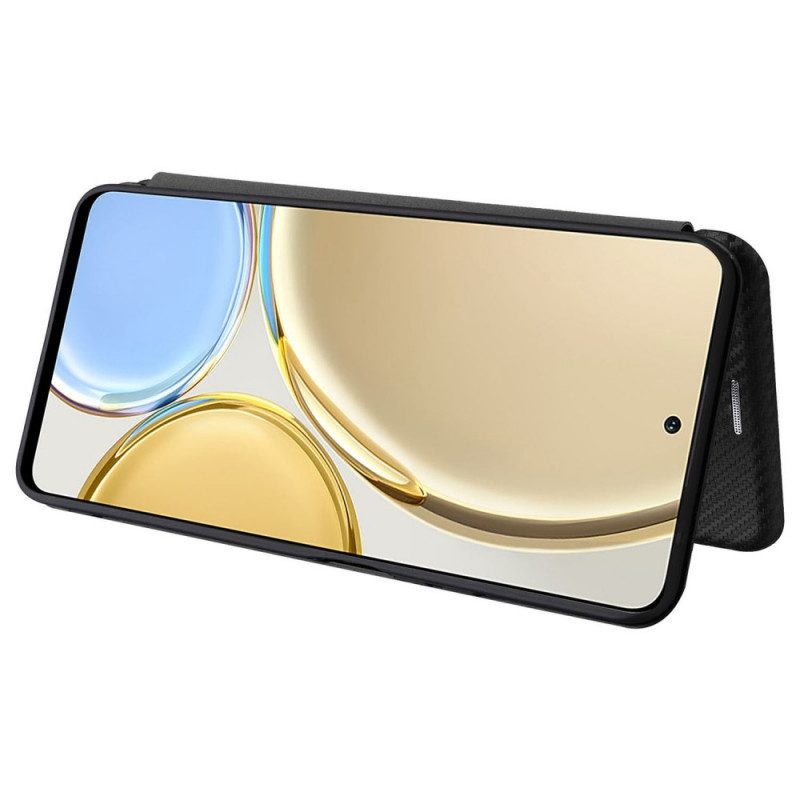 Folio Cover Honor Magic 4 Lite 5G Custodia in pelle Fibra Di Carbonio Colorata
