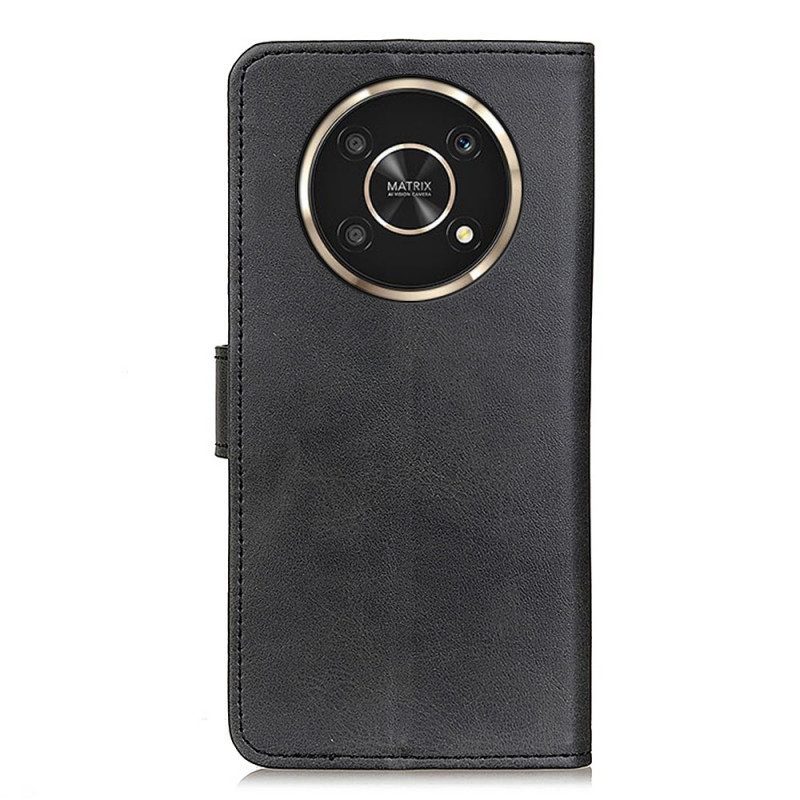Folio Cover Honor Magic 4 Lite 5G Effetto Pelle Retrò Opaca