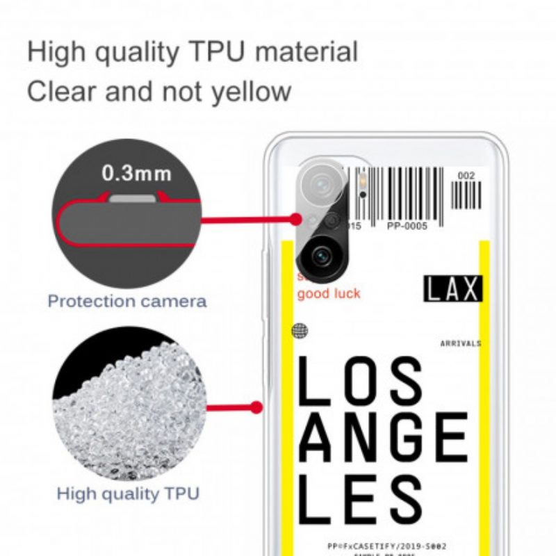 Cover Xiaomi Mi 11i 5G Carta D'imbarco Per Los Angeles