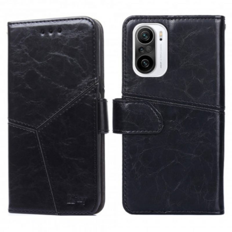 Custodia in pelle Xiaomi Mi 11i 5G Effetto Pelle Geometrica