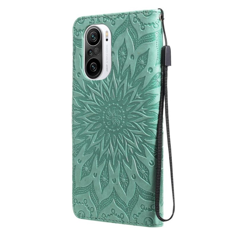 Custodia in pelle Xiaomi Mi 11i 5G Fiore Del Sole