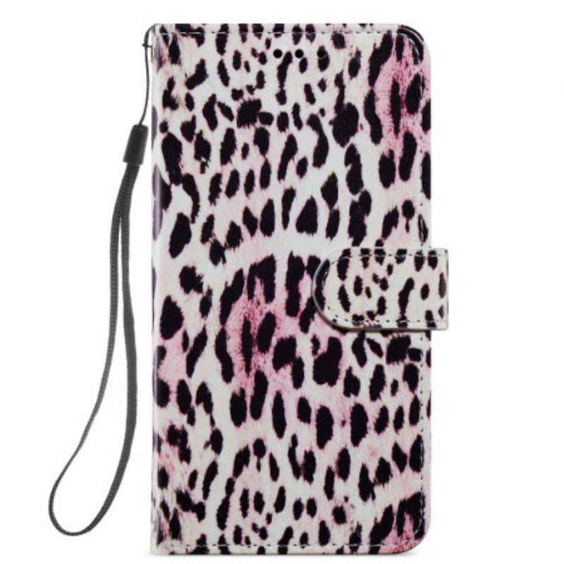 Custodia in pelle Xiaomi Mi 11i 5G Leopardato