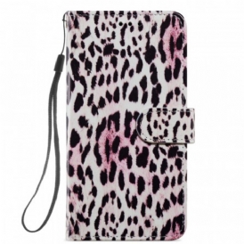 Custodia in pelle Xiaomi Mi 11i 5G Leopardato
