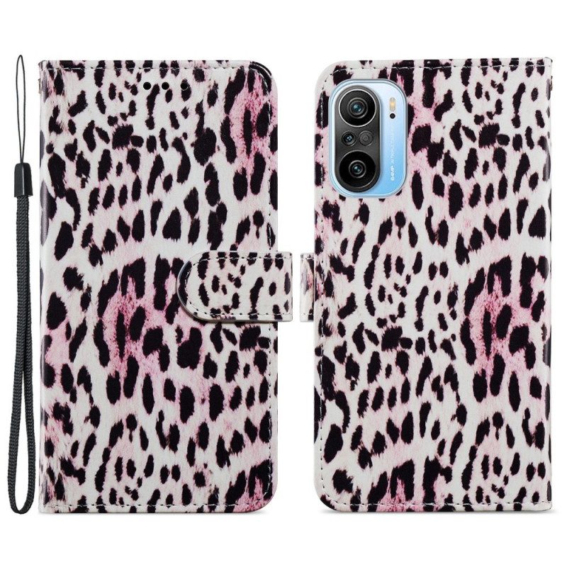 Custodia in pelle Xiaomi Mi 11i 5G Leopardato