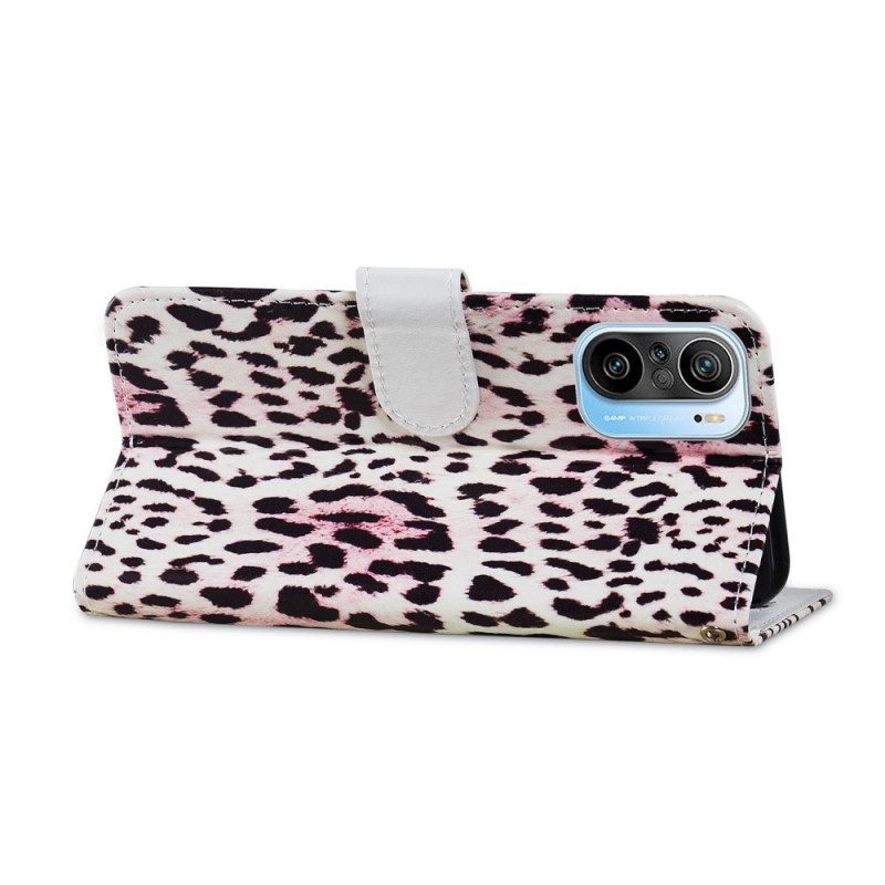 Custodia in pelle Xiaomi Mi 11i 5G Leopardato