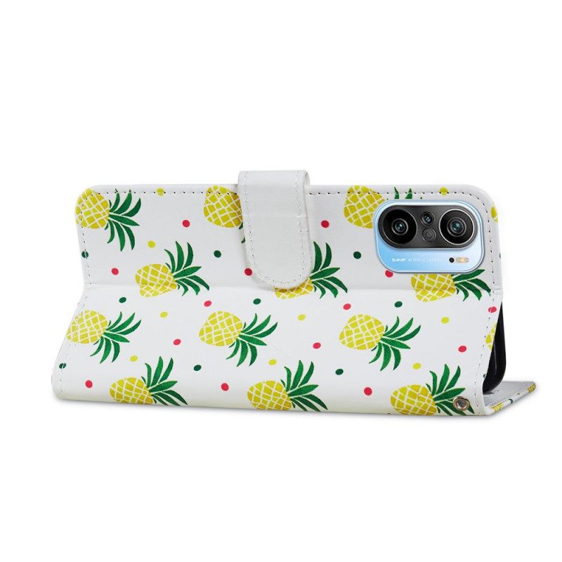 Custodia in pelle Xiaomi Mi 11i 5G Più Ananas