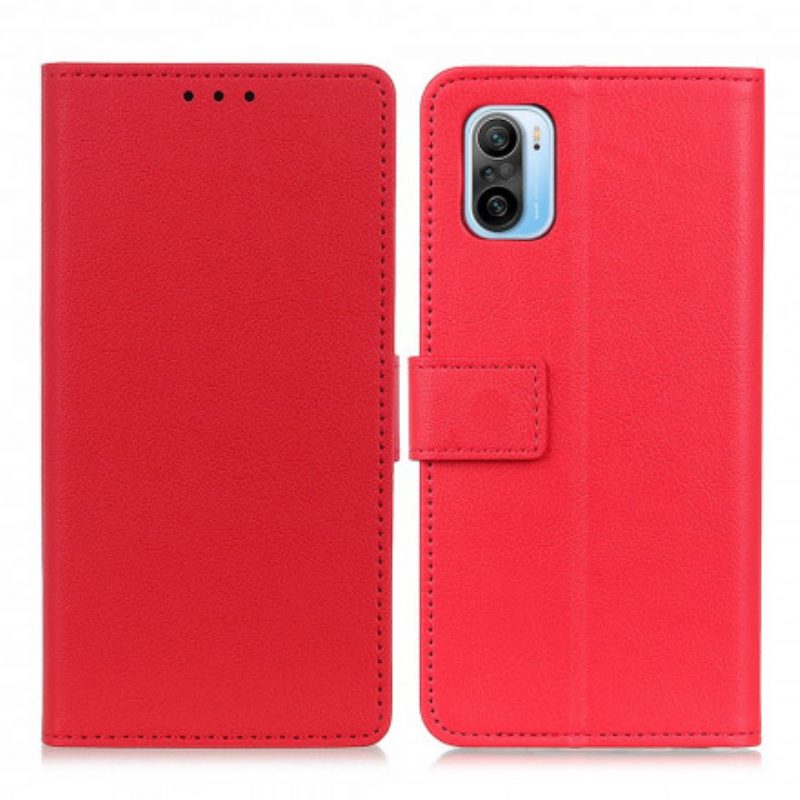 Folio Cover Xiaomi Mi 11i 5G Semplice Effetto Pelle