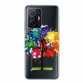 Cover Xiaomi 11T / 11T Pro Albero Dell'acquerello Senza Soluzione Di Continuità