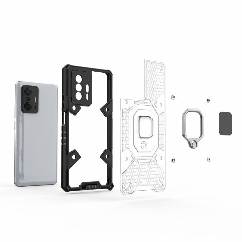 Cover Xiaomi 11T / 11T Pro Nido D'ape Con Anello