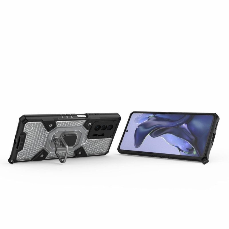 Cover Xiaomi 11T / 11T Pro Nido D'ape Con Anello