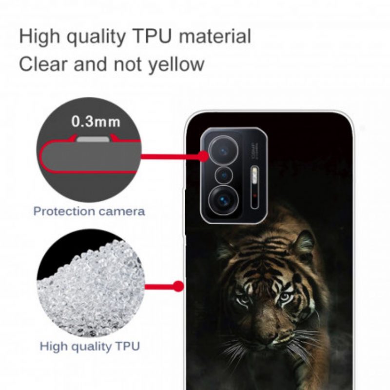 Cover Xiaomi 11T / 11T Pro Tigre Flessibile