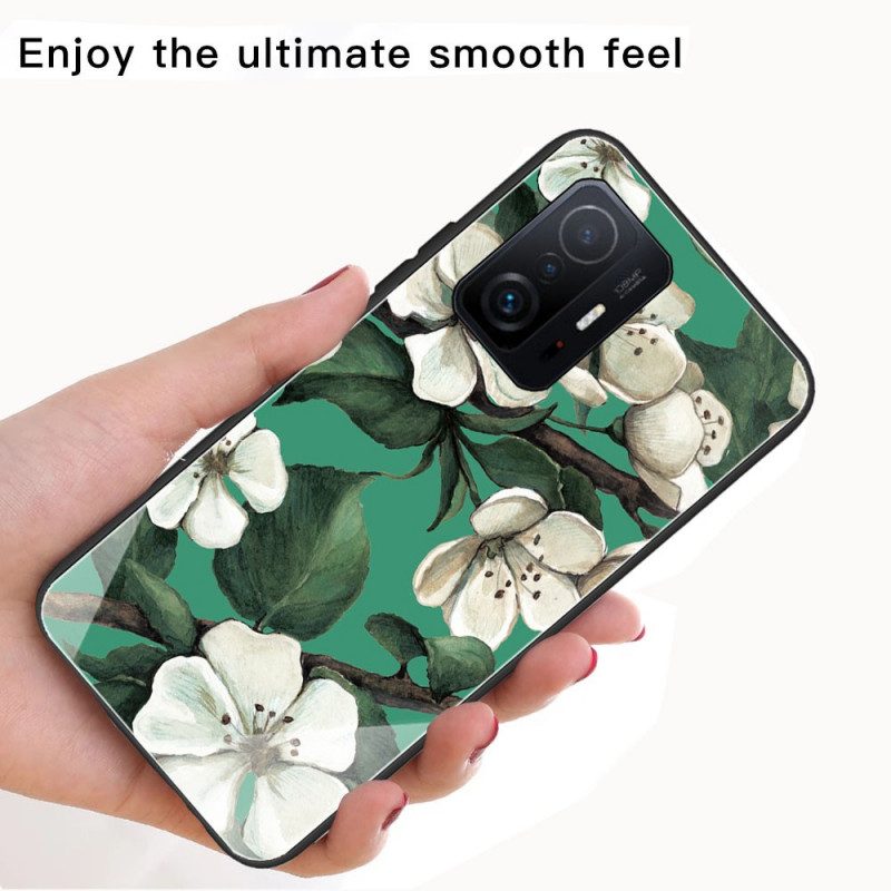 Cover Xiaomi 11T / 11T Pro Vetro Temperato Albero Fiorito
