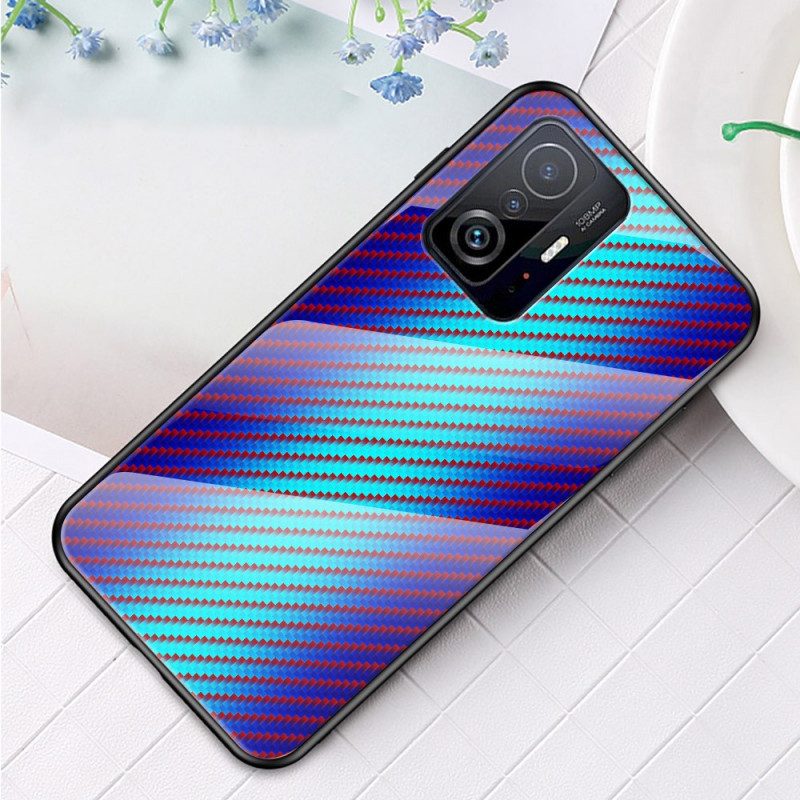 Cover Xiaomi 11T / 11T Pro Vetro Temperato In Fibra Di Carbonio
