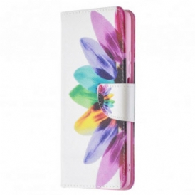 Custodia A Portafoglio Xiaomi 11T / 11T Pro Fiore Dell'acquerello
