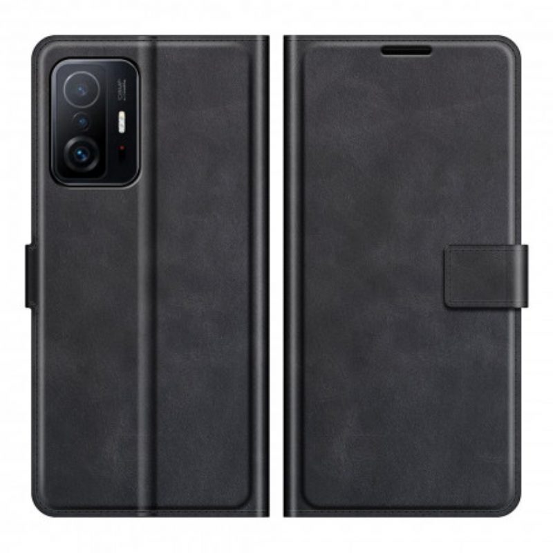 Custodia A Portafoglio Xiaomi 11T / 11T Pro Sottile Effetto Pelle Estremo