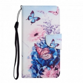 Custodia in pelle Xiaomi 11T / 11T Pro Bouquet Di Fiori E Farfalle